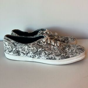 Taylor Swift Keds Size 9.5 Womens Shoes Unicorn Black White Lace Up Sneakers